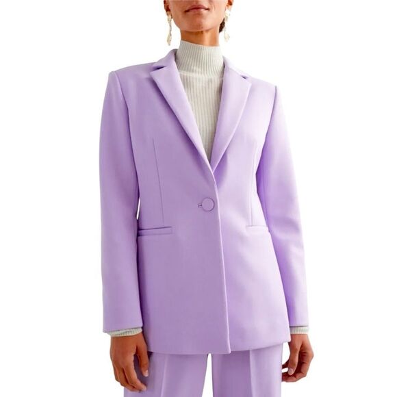 NWT & Other Stories Lavender Structured Blazer - Picture 1 of 9